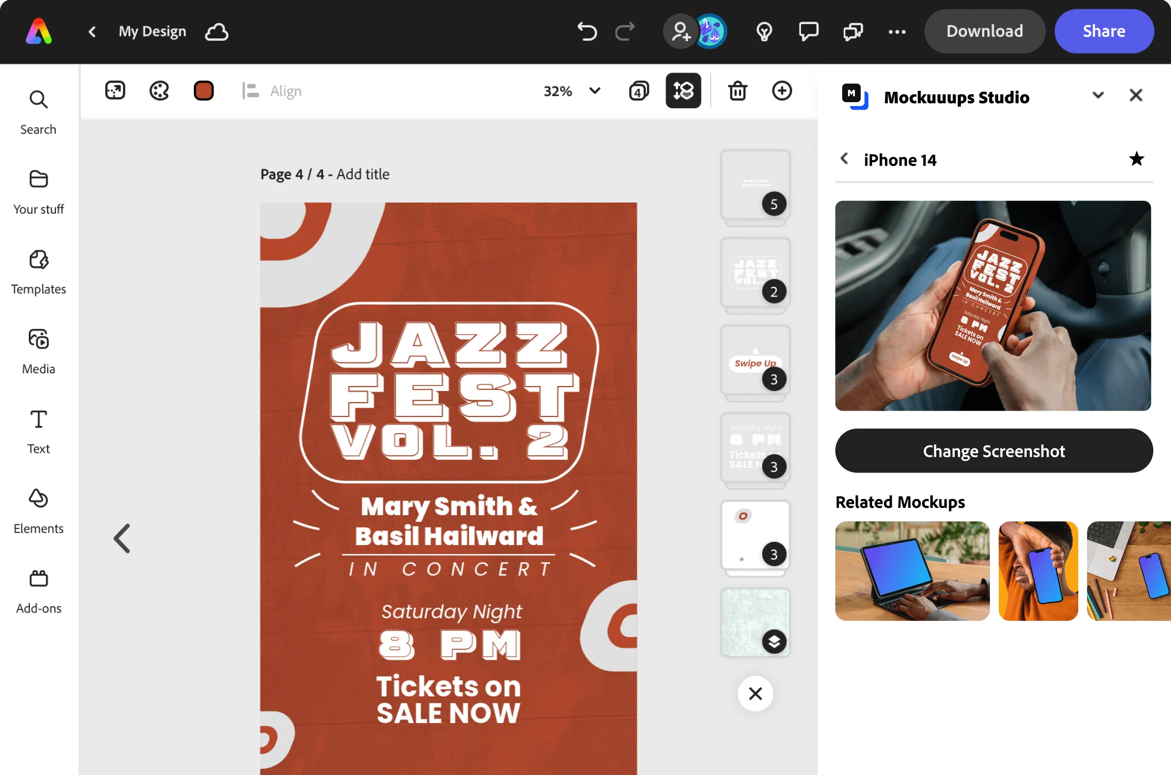 Adobe Express Mockup Plugin