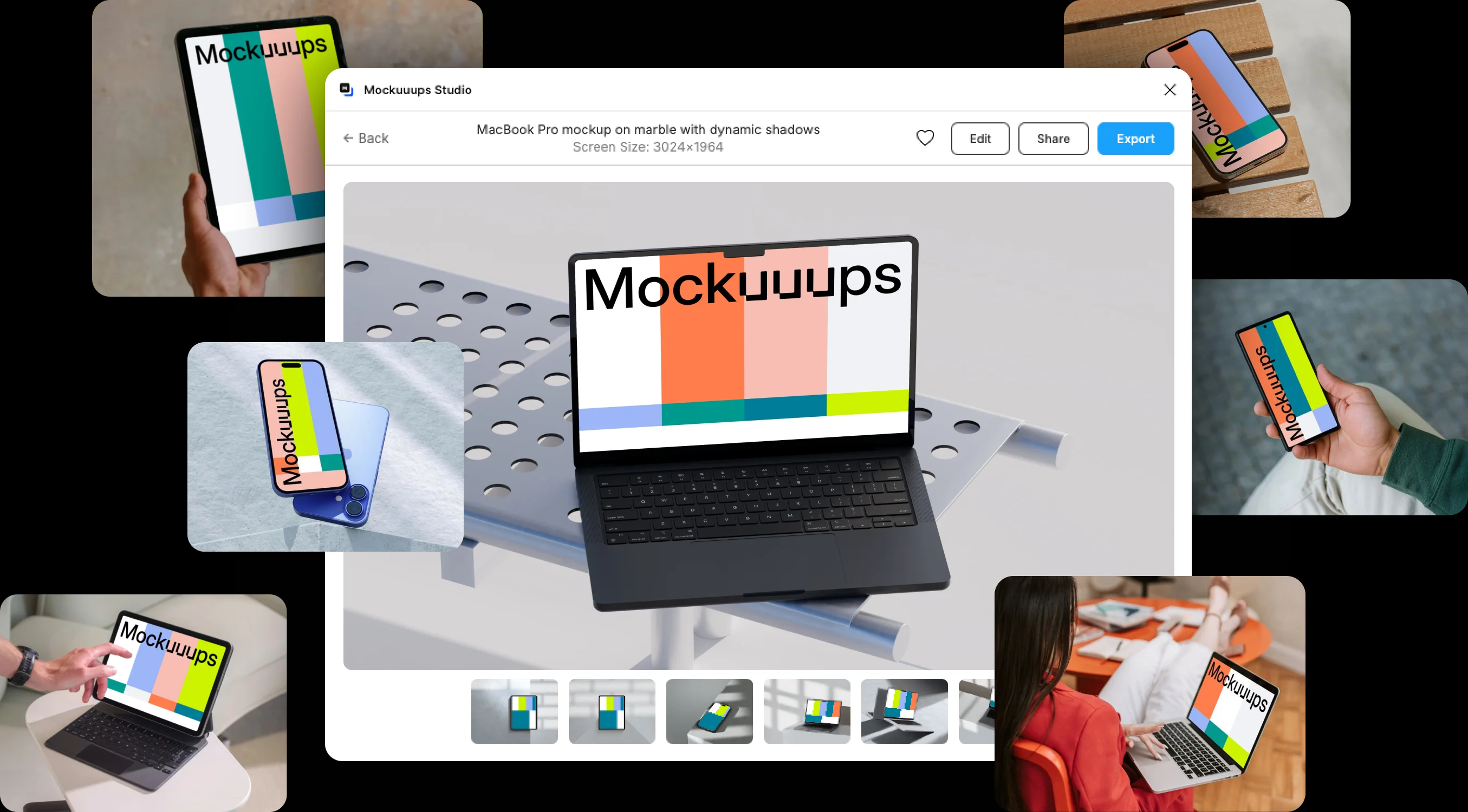 Figma Mockup Plugin Preview - Mockuuups Studio